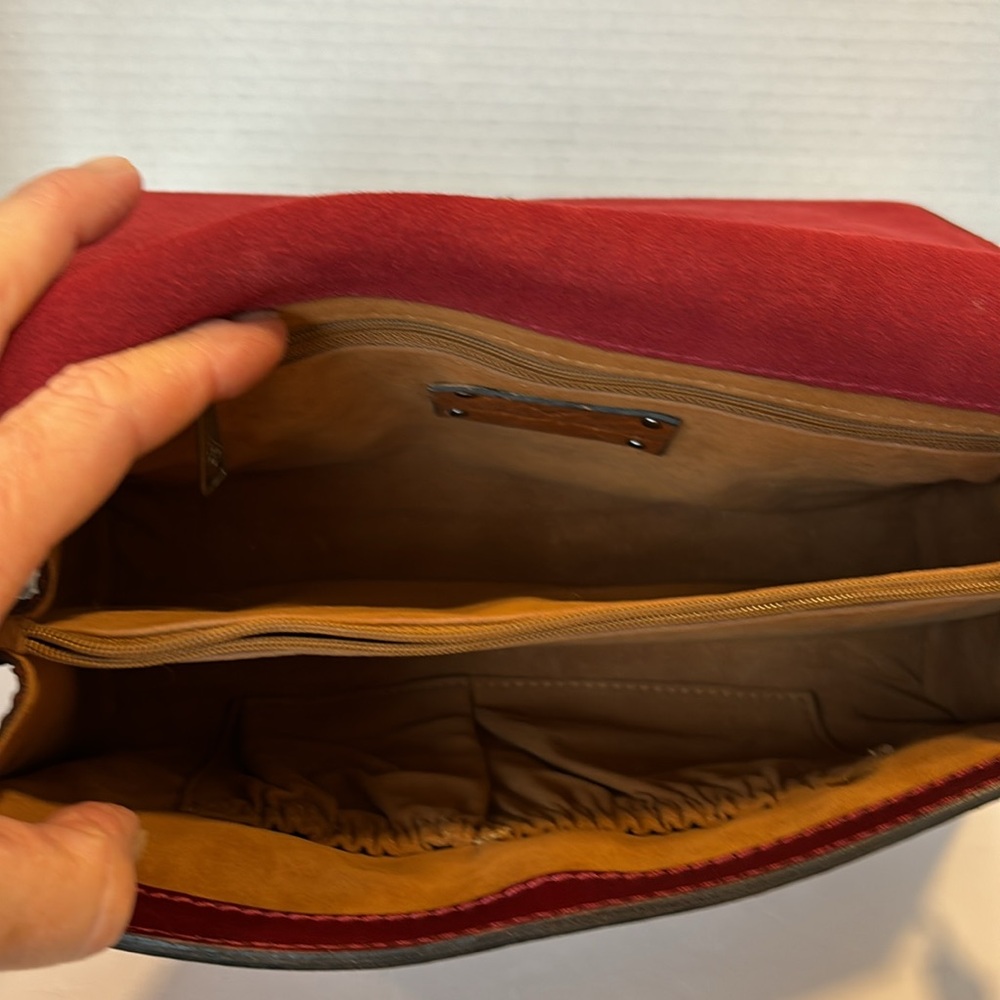 Patricia Nash Burgundy Crossbody Bag Renaissance Collection - Picture 5 of 16